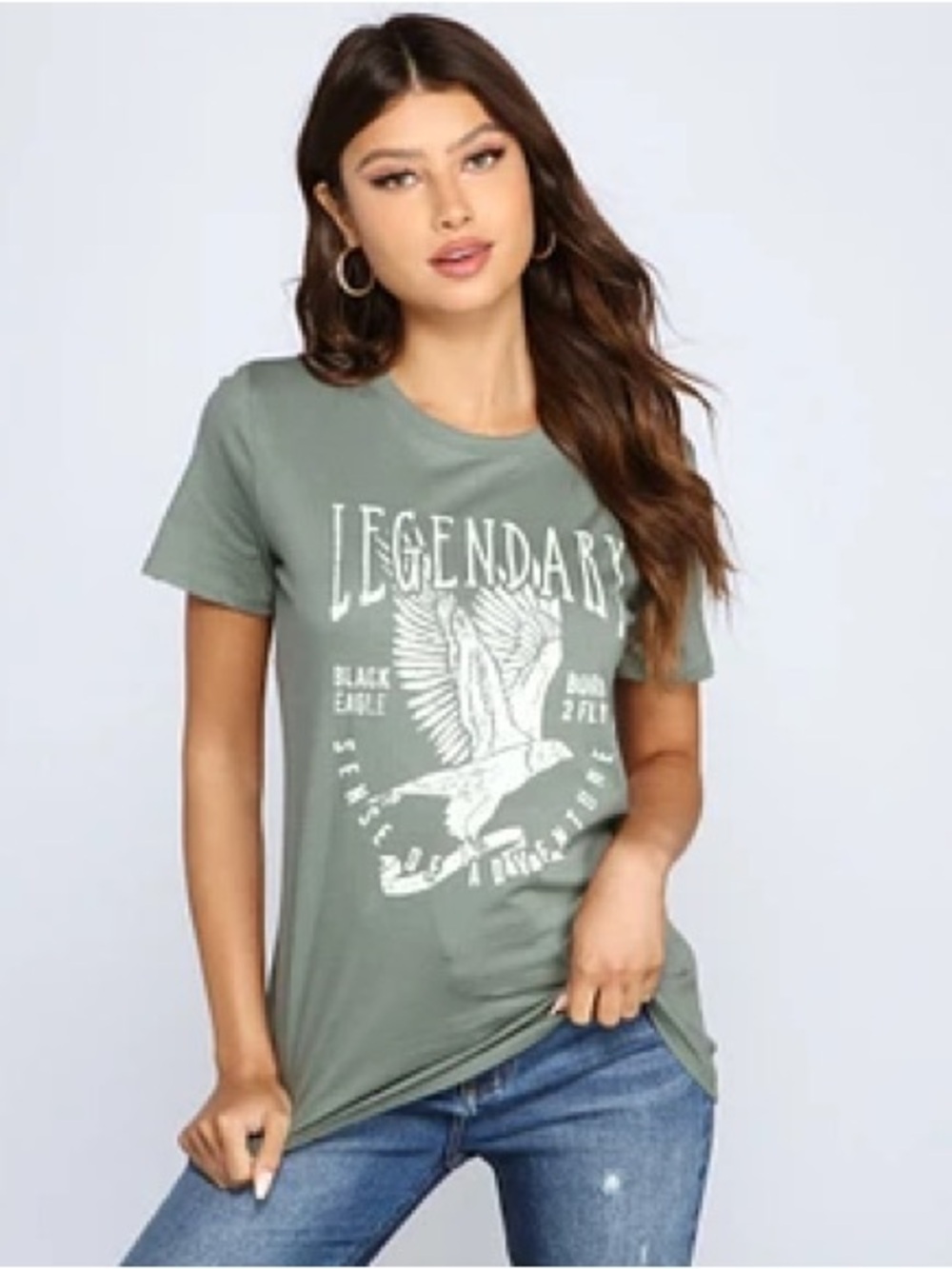 Legendary Black Eagle Learn 2 Fly T-Shirt